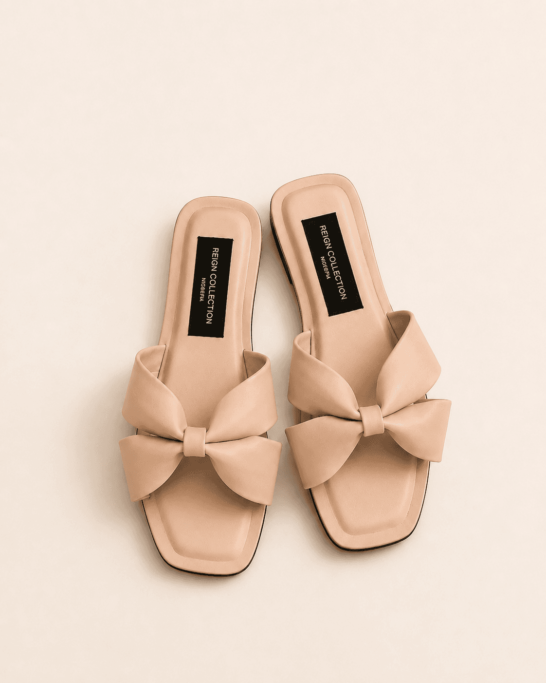 The Blush Bow Slides